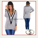 Fashion Pullover Sweater Shallow V Neck Women Sweaters