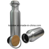Stainless Steel Sports Bottle with Wooden Cap (KD-117)