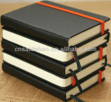 Leather Notebook with Elastic Band, A5 Office Supply Notebook Stationery