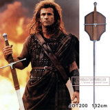 Braveheart Swords Knight Swords with Plaque 132cm