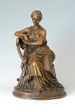 Bronze Lady Statue Sappho Sculpture (TPE-136)