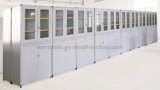 Glass Door Stainless Steel Laboratory Storage Cabinet for School Experiment