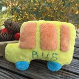 Minky Hand Made Bus Stuffed Toy