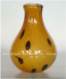Yellow Decoration Craft Glass Vase
