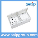 16A 250V Double Control Wall Switch Outlet (SPL-SA4S)