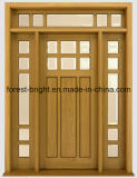 China Exterior Solid Wood Prehung Doors Traditional Design