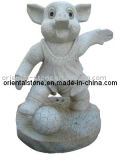 White Grantie Marble Stone Carving Sculpture for Garden