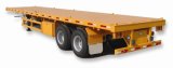 2-Axle Flatbed Semi Trailer for Container Transport