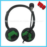 Foldable Headphone with Mini Jack Microphone for Computer, PC Headset