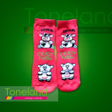 Kids Full Terry Animal Jacquard Tube Socks (KNE4001)
