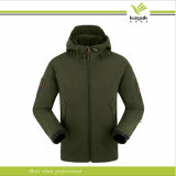 Navy Green Plain Fleece Wind-Proof Jacket (KY-J044)
