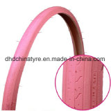 Hot Sale Pink Color 24X1 3/8 Bicycle Tires