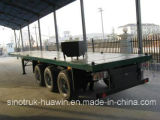 Huawin Flatbed Semi Trailer with 3 Axles