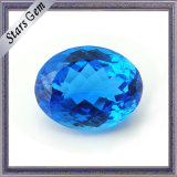 Oval Shape High Quality Untreated Natural Swiss Blue Topaz