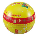 Christmas Ball Promotional Gift Tin Plate Box