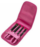 Promotional Pony Hair Makeup Eye Brush Kit with Satin Pouch