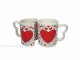GS1021: Couple of Valentine Ceramic Coffee Mug (Zibo Modern)