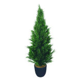 Lovely Artificial Cypress Bonsai Tree Fake Palm Tree for Decor
