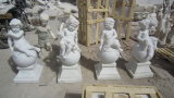 White Marble Garden Sculpture/Angel Statue/Stone Carving