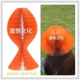 Orange Color Paper Hat for Children and Women in Party, Birthday, Festival, Chirismas, Halloween, Sports Game