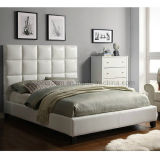 Hotel Leather Bed Cube Bedroom Furniture SA05