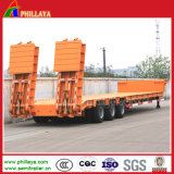 Low Bed Loader Semi Truck Trailer for 80tons Equipment
