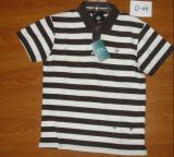 Yarn Dyed Cotton Short Sleeve Polo T Shirt