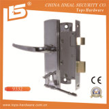 Aluminum Handle Iron Plate Mortise Lockset (9332)