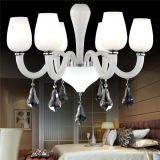 Pure White Latest Hanging Decoration Modern Crystal