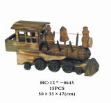 Souvenir Wooden Office Table/Desktop Decoration Train (HC12''-0643)