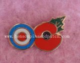 Custom Poppy Badge, Football Badge, Flower Badge (METAL BADGE-1)