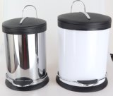 Stable Round Shape Dustbin with PP Black Lid and Inner Bin