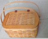Wooden Chip Colorfull Picnic Basket in Home&Garden