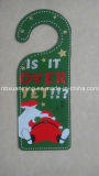 Christmas Door Knob Hanger with Glitter Xm-C-1079 Christmas Decoration