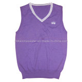 Children's Purple Cotton Plain Vest