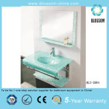 Water Transfer Printing Process Wall-Hung Glass Wash Basin (BLS-2084)