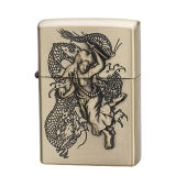 Promotional Gifts Zinc Alloy Embossed Oil Lighter Xf6004b