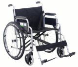 Lifted Armrest and Footrest Widen Seat Steel Wheelchair