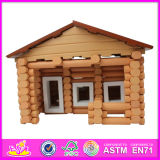 2014 New Kids Wooden House Toy, Popular Children Wooden House Toy and Hot Selling Baby Wooden House Toy W06A076