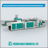 High Speed Double Line Hot Sealing and Cutting Plastic Bag Making Machinery (TFTH-400*2)