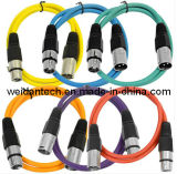1meter Colorful Microphone 3pin XLR Cable
