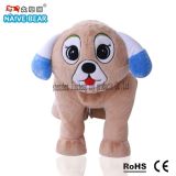 Children Plush Electric Toy with Electric Brake/Coin Machine Electric Car