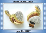 Golden Heart USB Flash Disk
