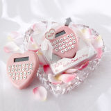 Pink Heart-Shaped Calculator
