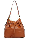 Fashion Designer Leather Drawstring Bucket Bag/Handbag