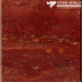 Polished Red Travertine Slabs for Flooring & Wall (MT083)