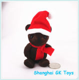 Chocolate Bear Merry Christmas Mini Plush Toy