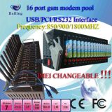 USB/RS232 GSM Modem Pool with Assorted with SMS Software (Q2686/Q2687/Q24Plus)