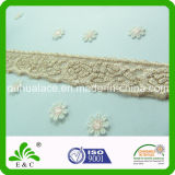 Glitter Face Fall Plate Golden Yarn Soft Touch Elastic Lace