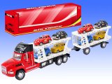 Christmas Big Friction Children Vehicle Toy Truck with 8 Small Cars for Boys (10206796)